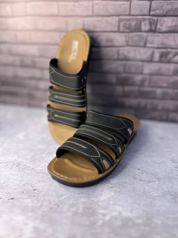صندل مردانه سه‌بنده چسبی اسکیچرز