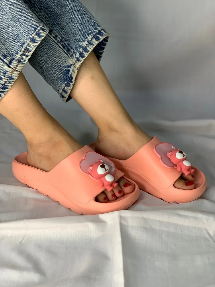 دمپایی دخترانه خرس چرخشی Bear Soft — نمای ۴