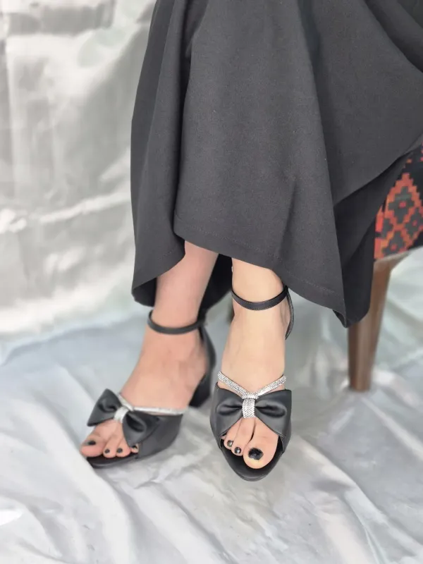کفش مجلسی دخترانه طرح پاپیونی