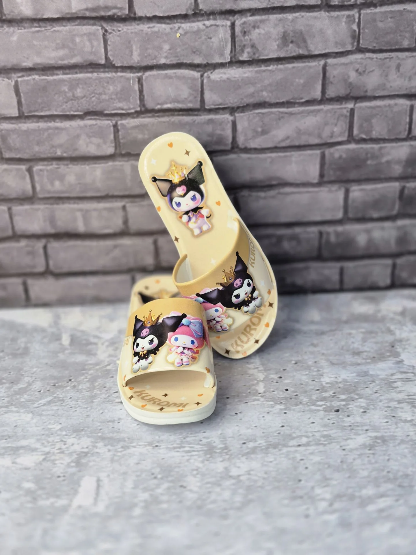 دمپایی بچه گانه دخترانه کرومی چاپی — نمای ۴